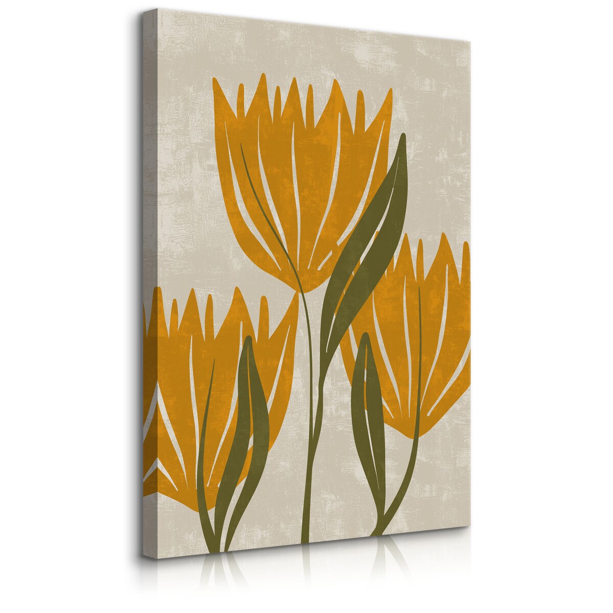 Obraz Pomarańczowe Tulipany W Stylu Boho 30x40cm