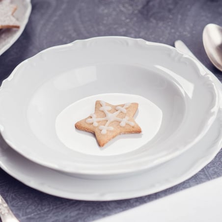 Serwis obiadowy dla 12 osób 44 el. Maria Teresa Biała C000