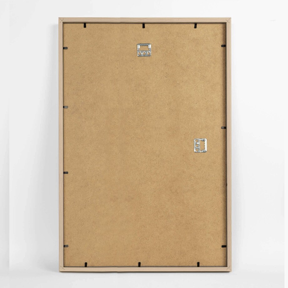 Ramka na zdjęcia 40x60 cm brązowa wisząca poziom pion rama MDF z plexi klasyczna ramka prostokątna