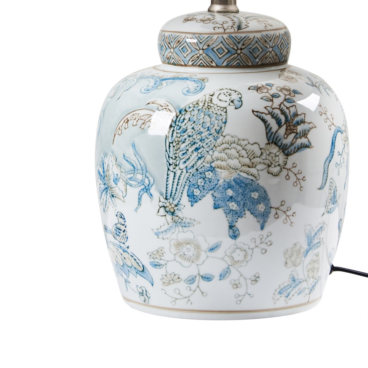 Lampa stołowa JAMAPA Porcelana Biały/ niebieski