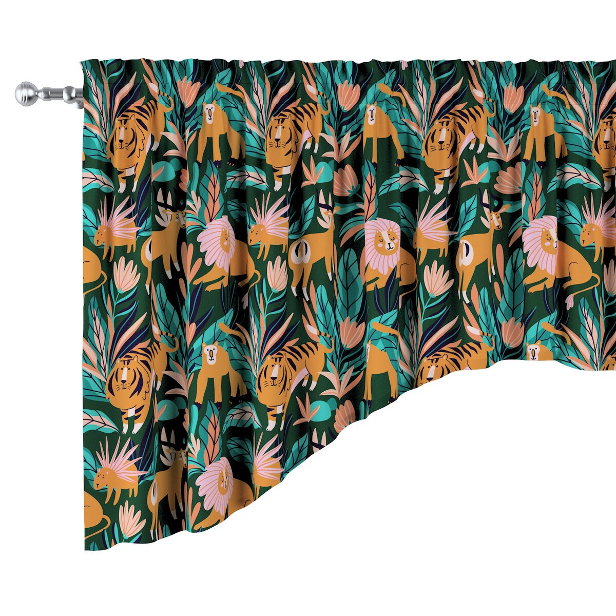 Lambrekin łuk 150x75 zielony