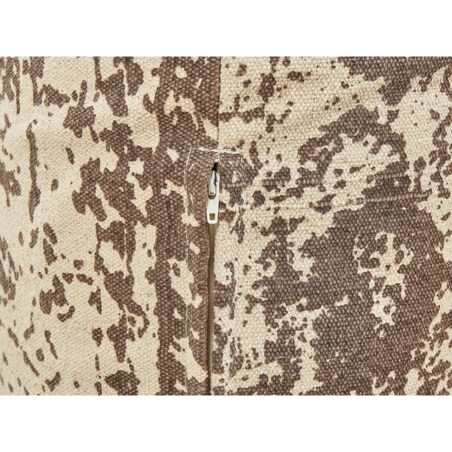 Poduszka podłogowa bawełniana 50 x 50 x 20 cm beżowo-brązowa SHASA