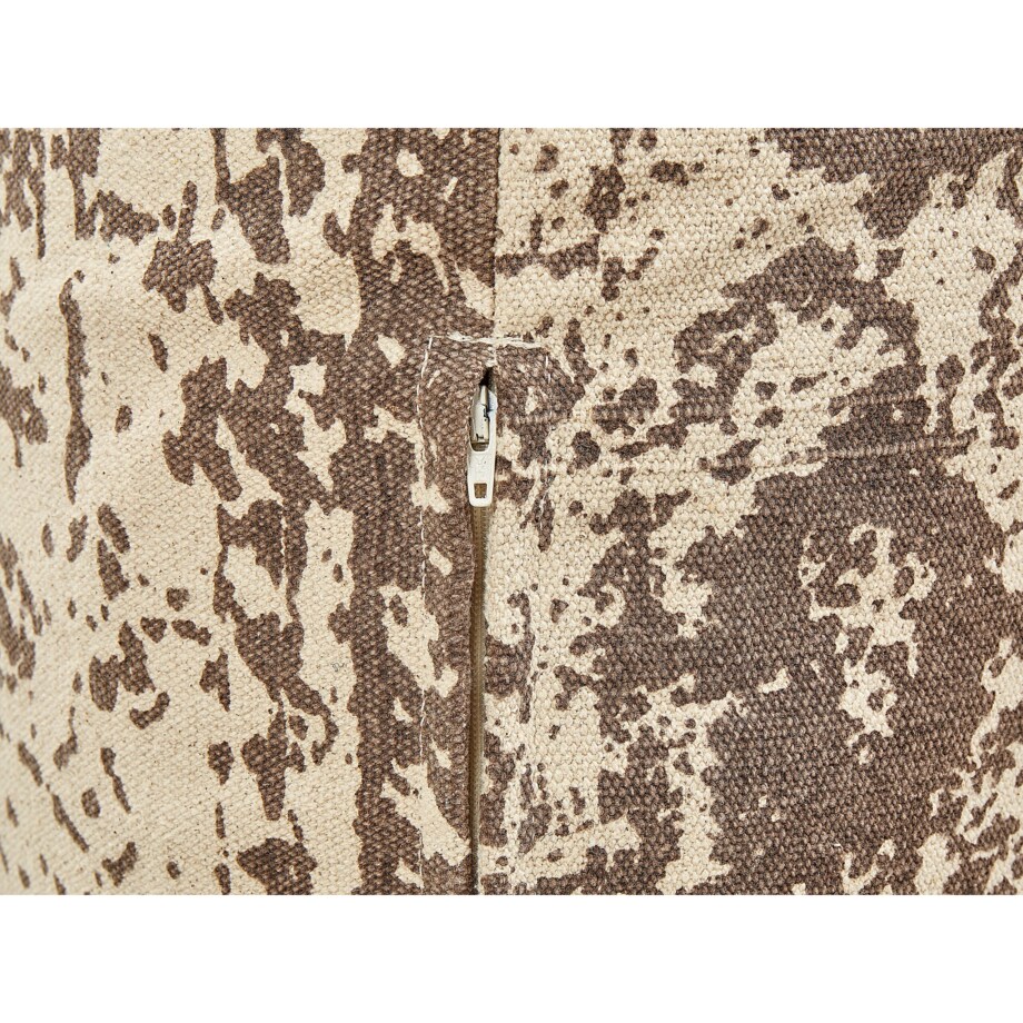 Poduszka podłogowa bawełniana 50 x 50 x 20 cm beżowo-brązowa SHASA