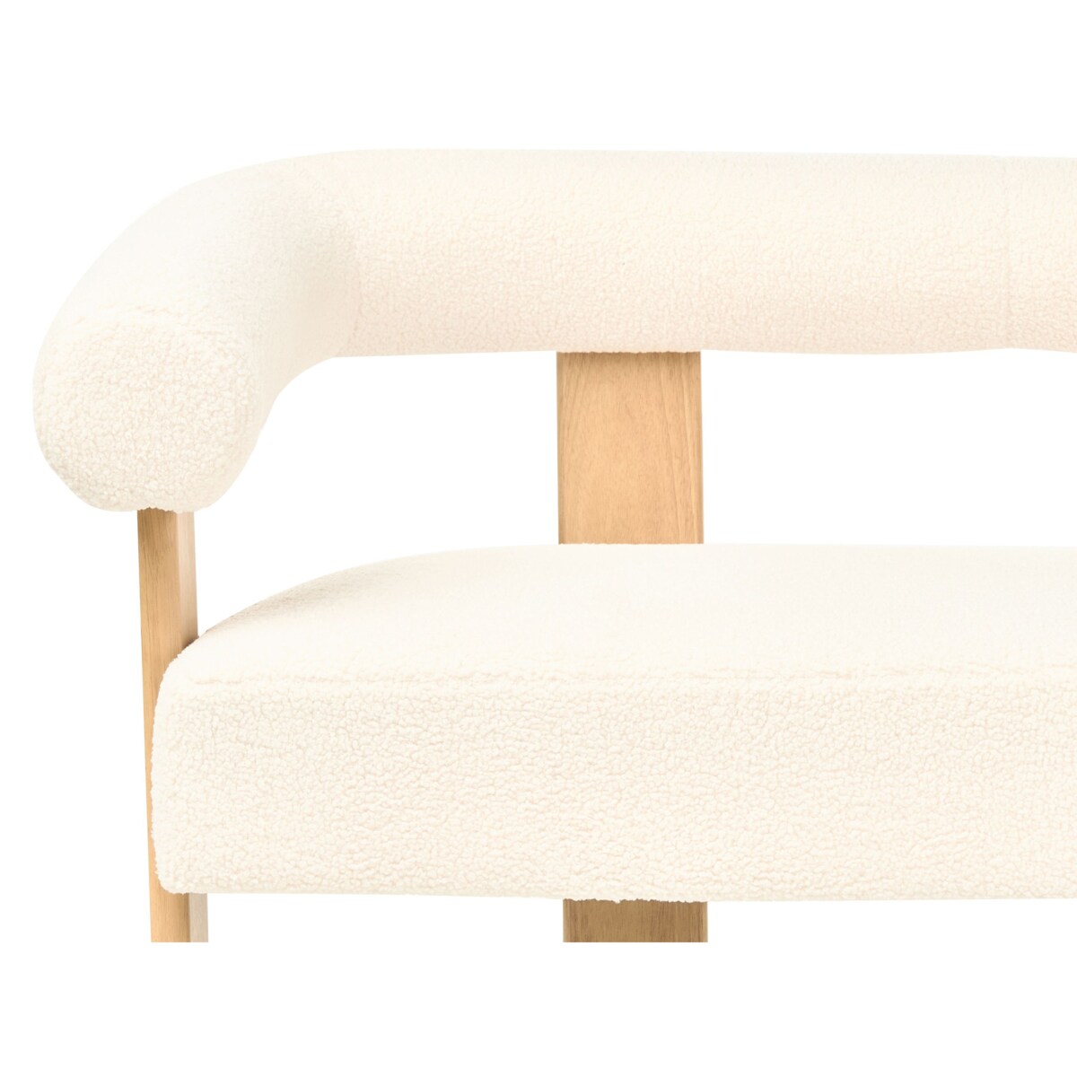 Sofa ILBRO Boucle Złamana biel dla 2 osób