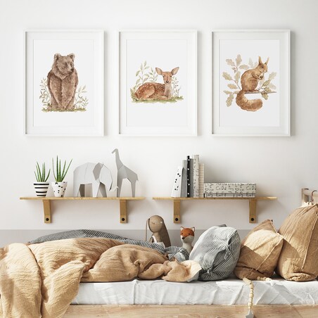 3 x plakat dla dzieci | zestaw IV 50x70