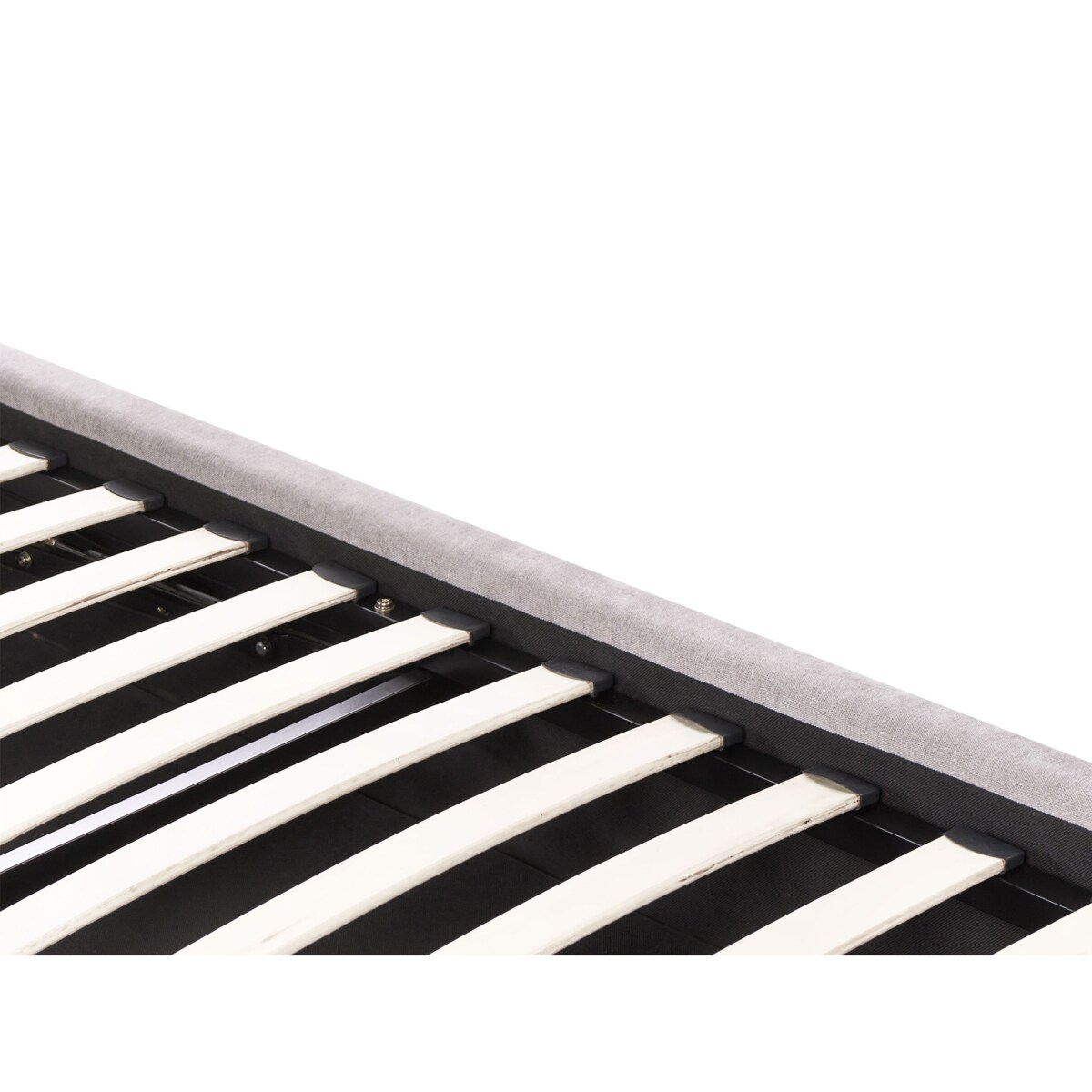 Łóżko z pojemnikiem CHALLANS 160 x 200 cm Beżowoszary