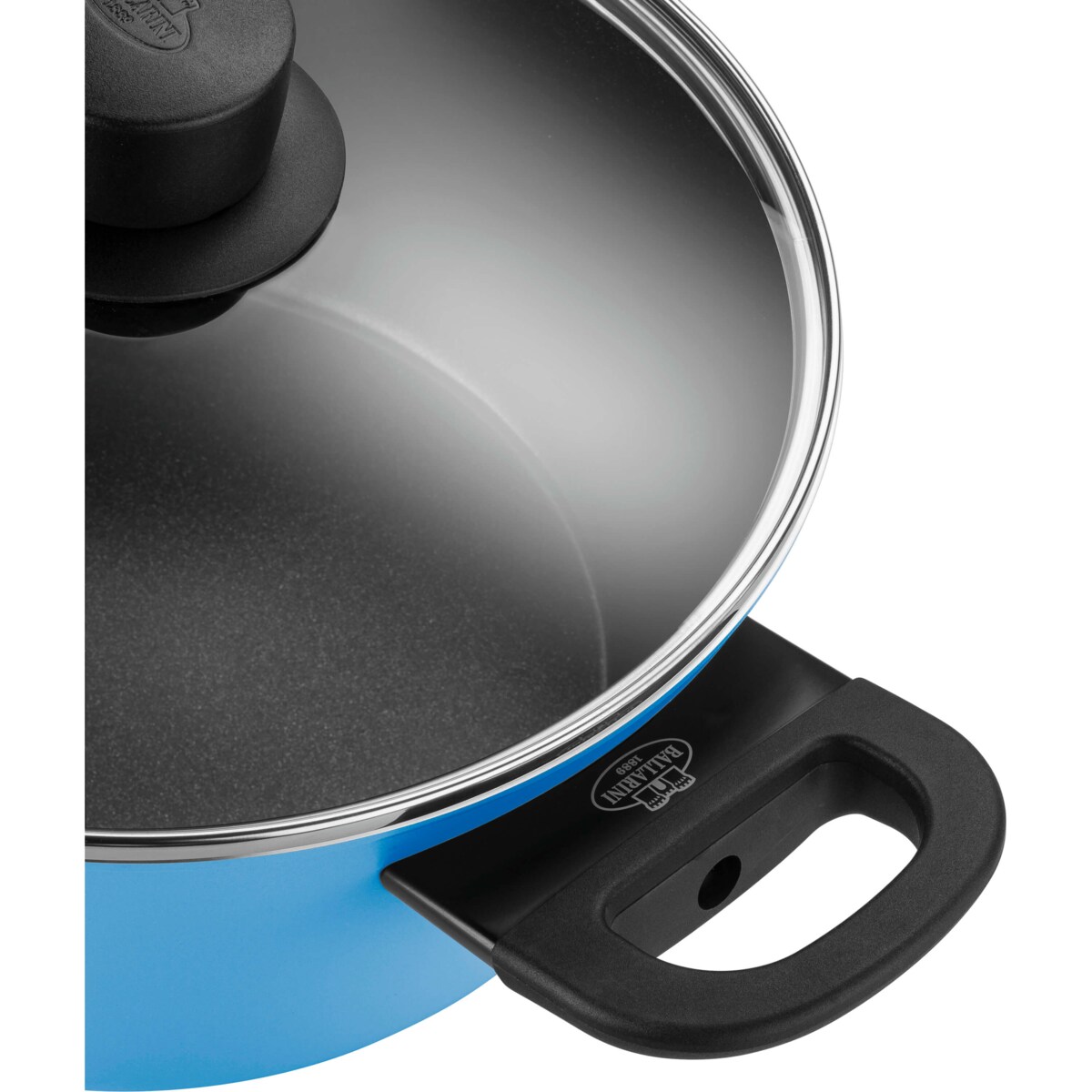 BALLARINI CAPRERA Garnek 2H z pokrywką 24 cm niebieski