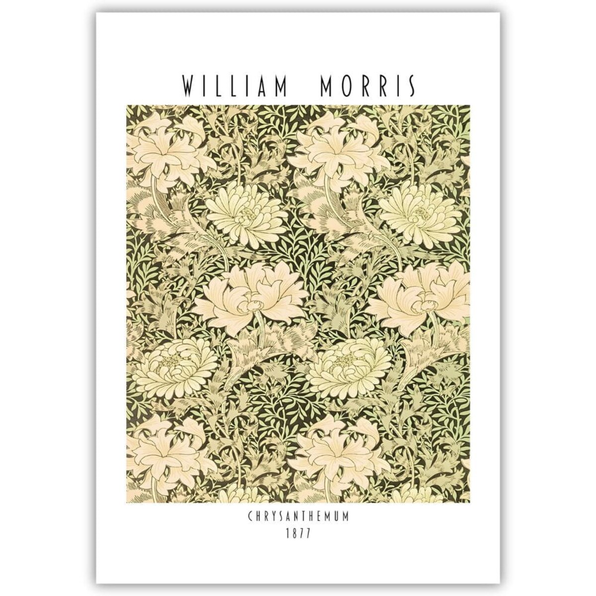 plakat william morris chrysanthemum 50x70