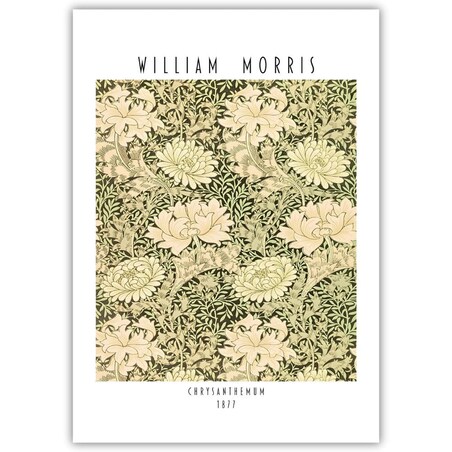 plakat william morris chrysanthemum 50x70