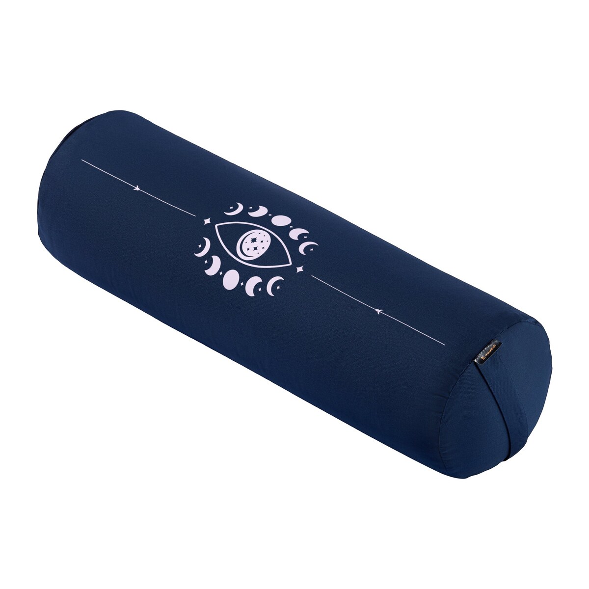 Wałek do jogi z łuską gryki CHILL MODE ON - Moon Phases blue