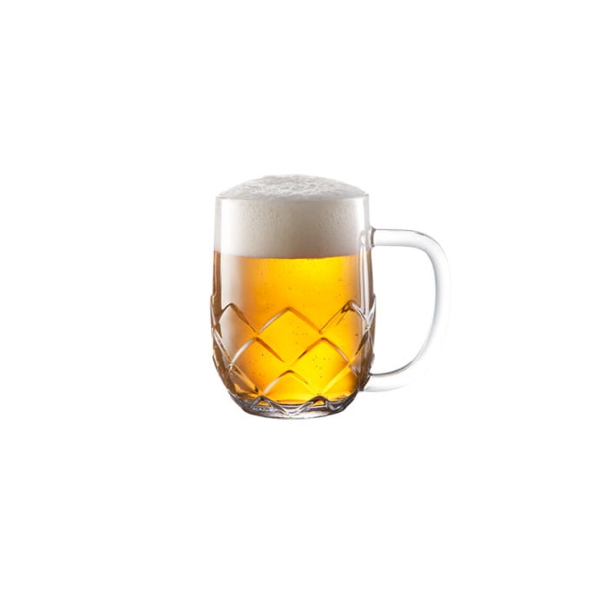 Szklany Kufel z Uchwytem Gruby Solidny mybeer Lupulus do Piwa Grzańca 500 ml
