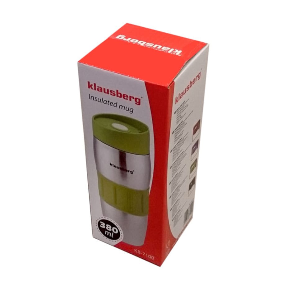 Kubek termiczny na kawę quick stop 380ml 4 kolory KLAUSBERG
