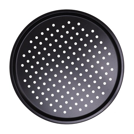 Forma blacha do pieczenia pizzy 33cm perforowana czarna KLAUSBERG