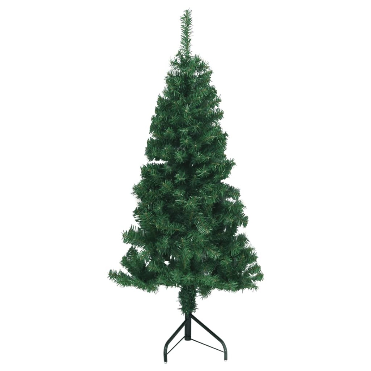 vidaXL Sztuczna choinka narożna, zielona, 150 cm, PVC