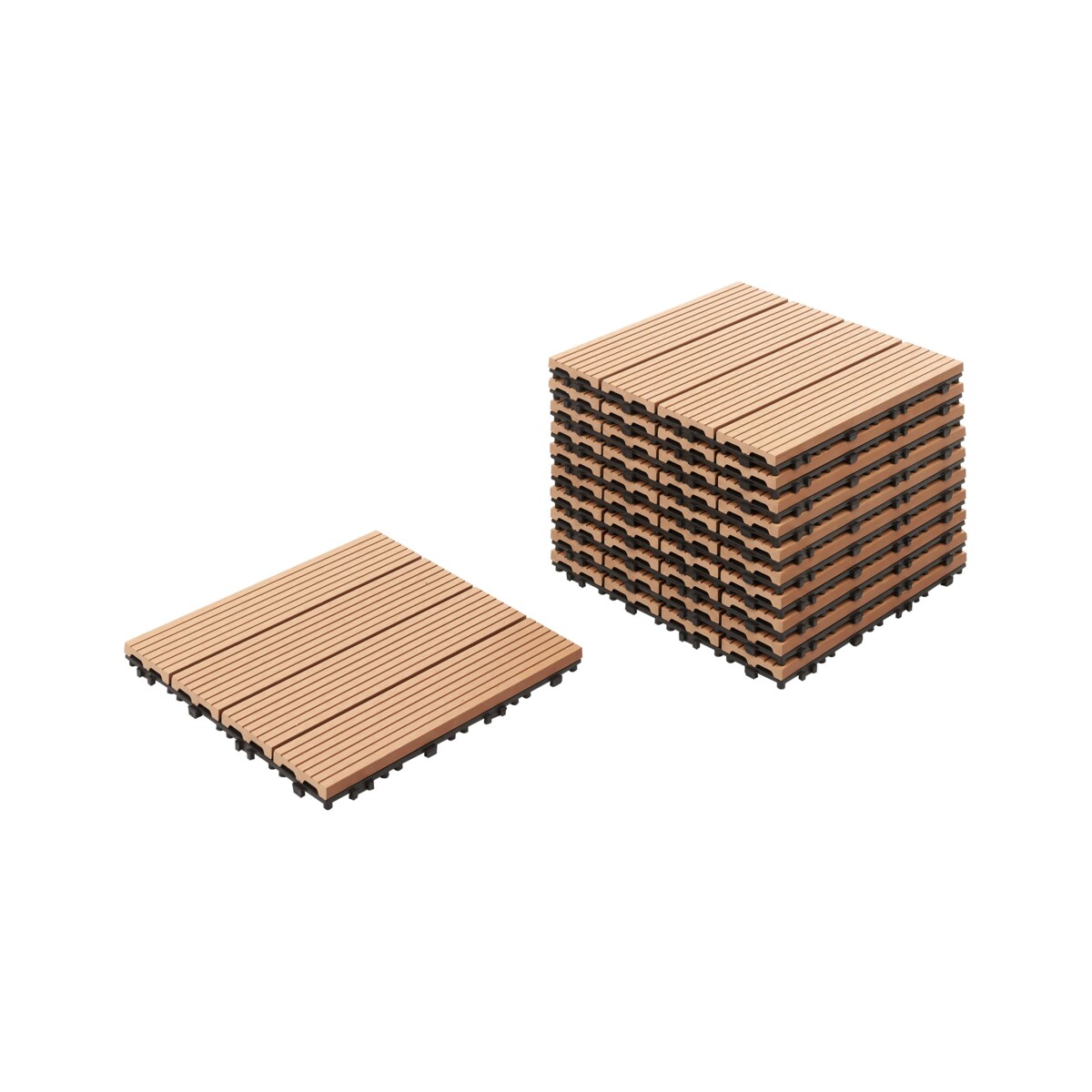 Płytki tarasowe ATELETA Kompozyt WPC Jasnobrązowy