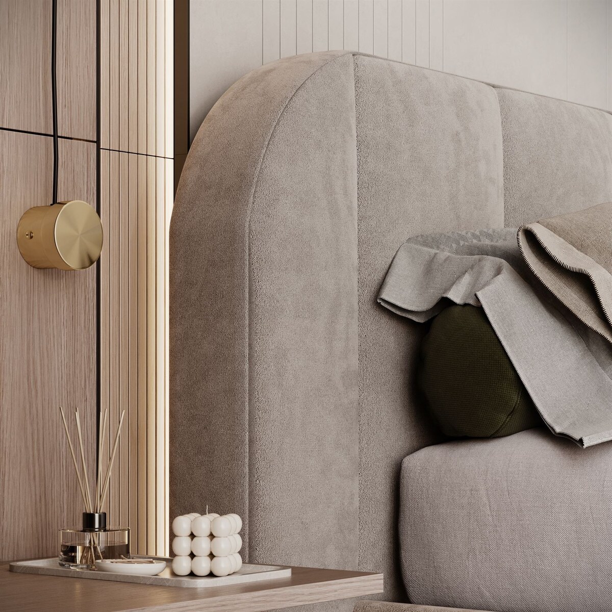 Łóżko tapicerowane AMARA, pojemnik, stelaż 32, 160x200, Royal Velvet 87180