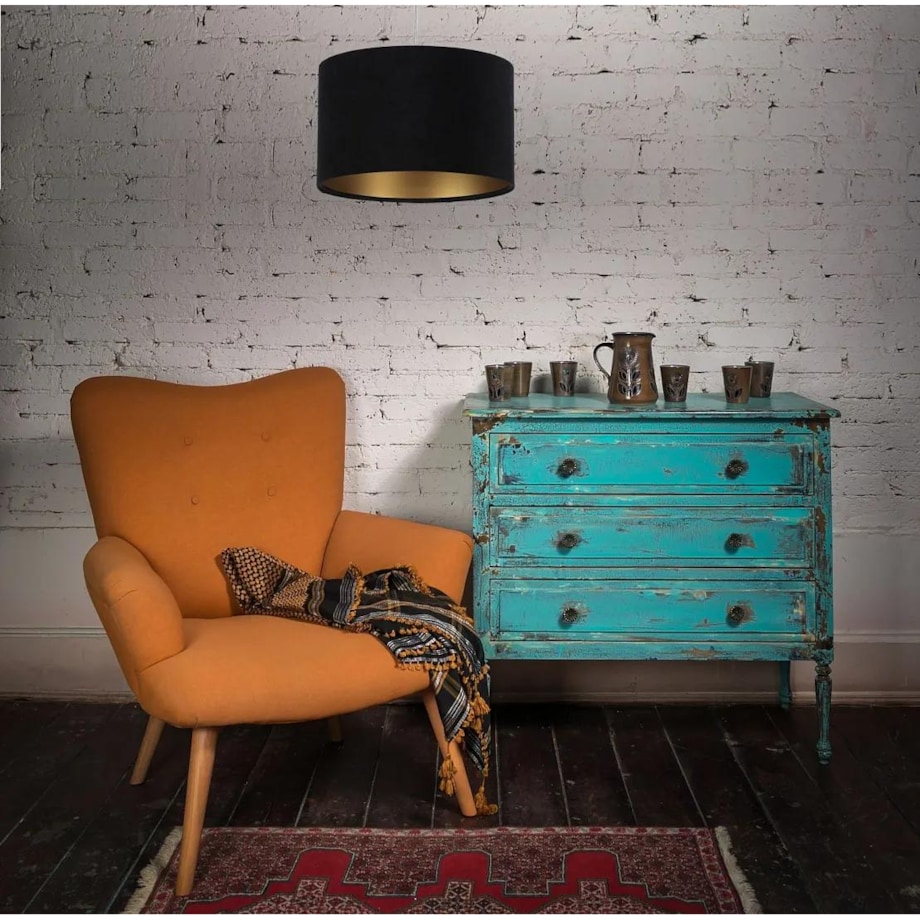 Lampa wisząca HOME 30 czarna/złota