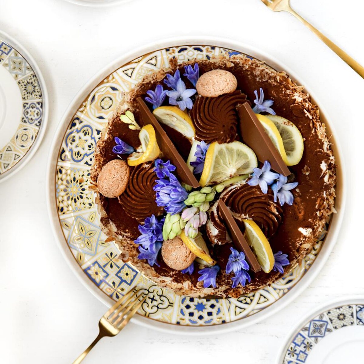 VILLA ITALIA Serwis obiadowy porcelanowy na 6 osób AZULEA