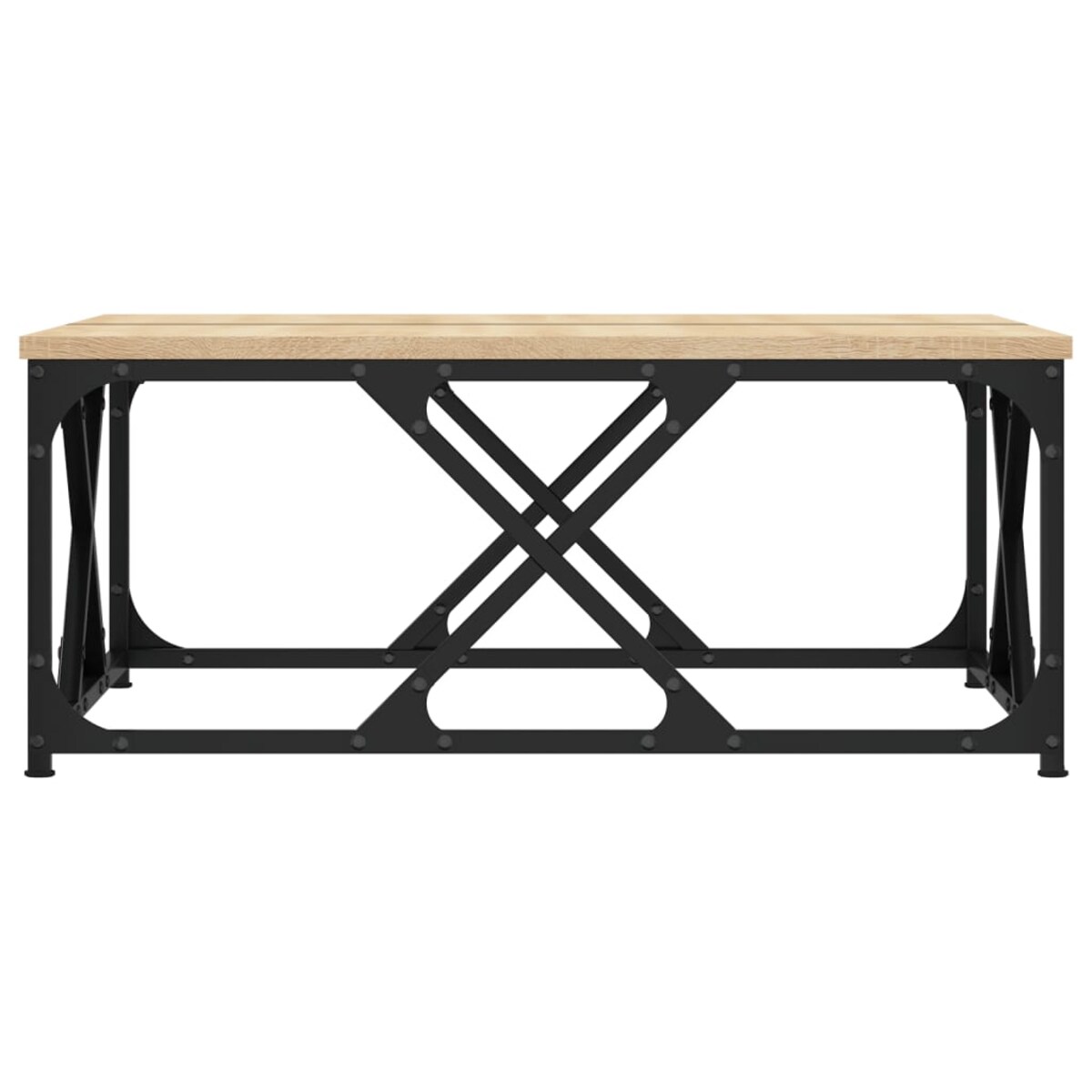 vidaXL Stolik kawowy, dąb sonoma, 70x70x30 cm, materiał drewnopochodny