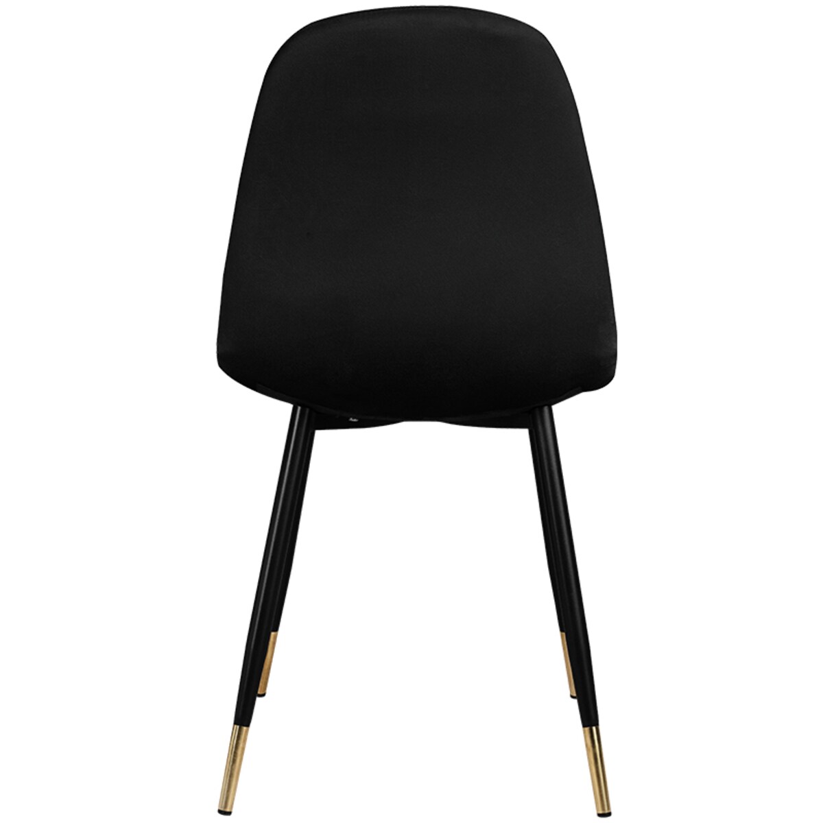 Krzesło tapicerowane czarne pikowane welurowe do salonu złote nogi