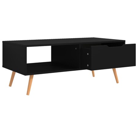 vidaXL Stolik kawowy, czarny, 100x49,5x43 cm, materiał drewnopochodny