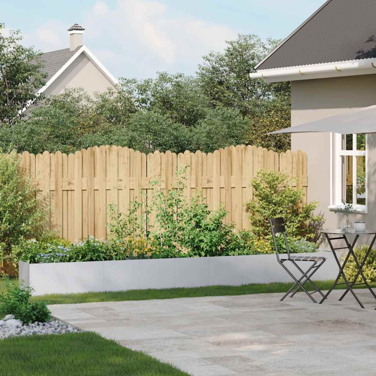 vidaXL Doniczka 360x40x40 cm Stal ocynkowana