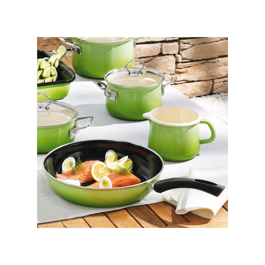 Riess garnek niski z pokrywą 1,0l 16cm Smaragd R0655036