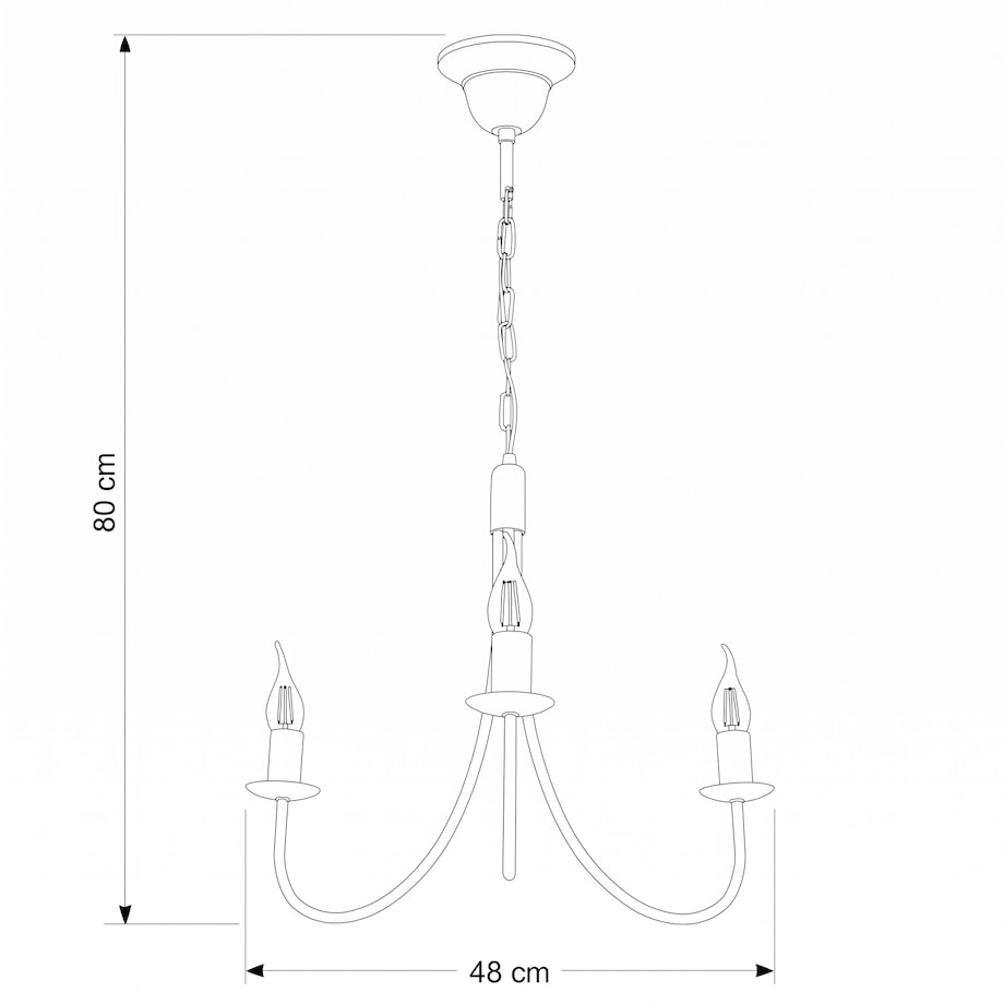 czarna lampa wisząca sufitowa 3 punktowa edylit loft do salonu
