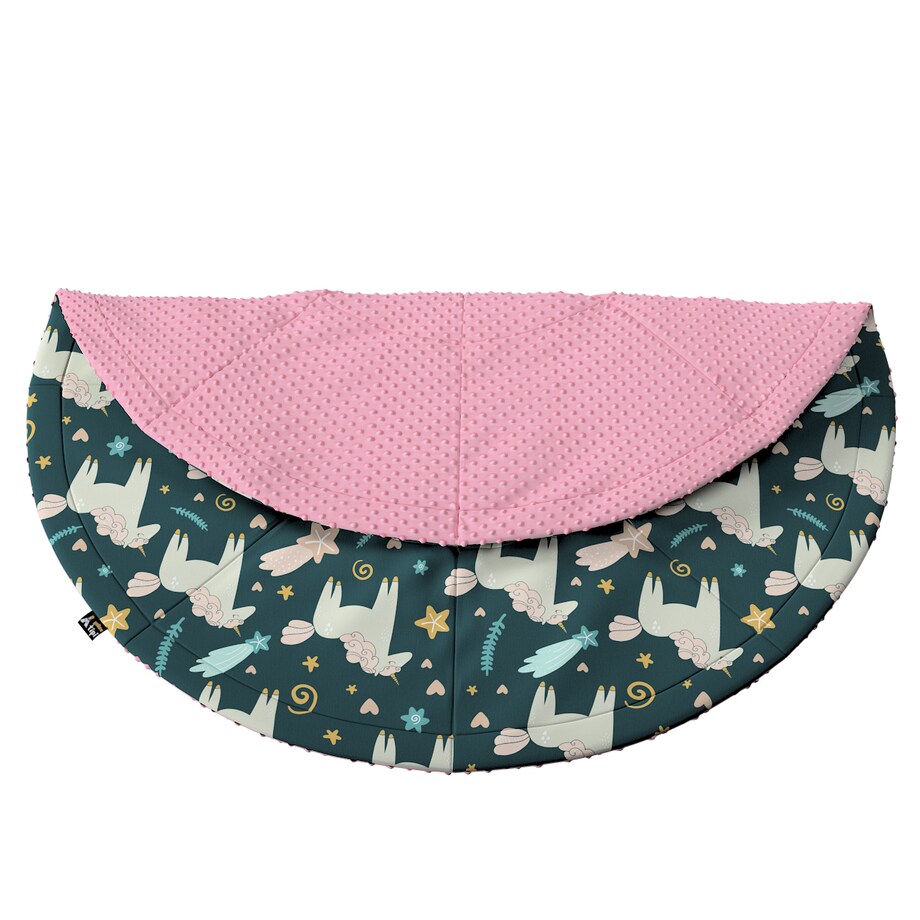 Mata okrągła, niebieski, 130cm, Magic Collection