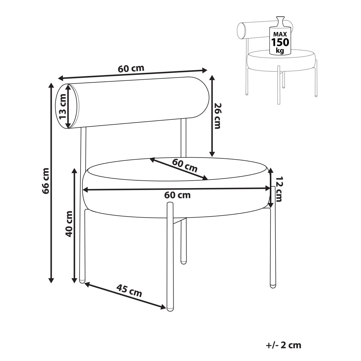 Fotel ALPHA Boucle Zielony