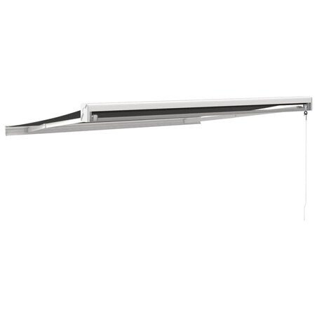 vidaXL Zwijana markiza, antracytowa, 3,5x2,5 m, tkanina i aluminium