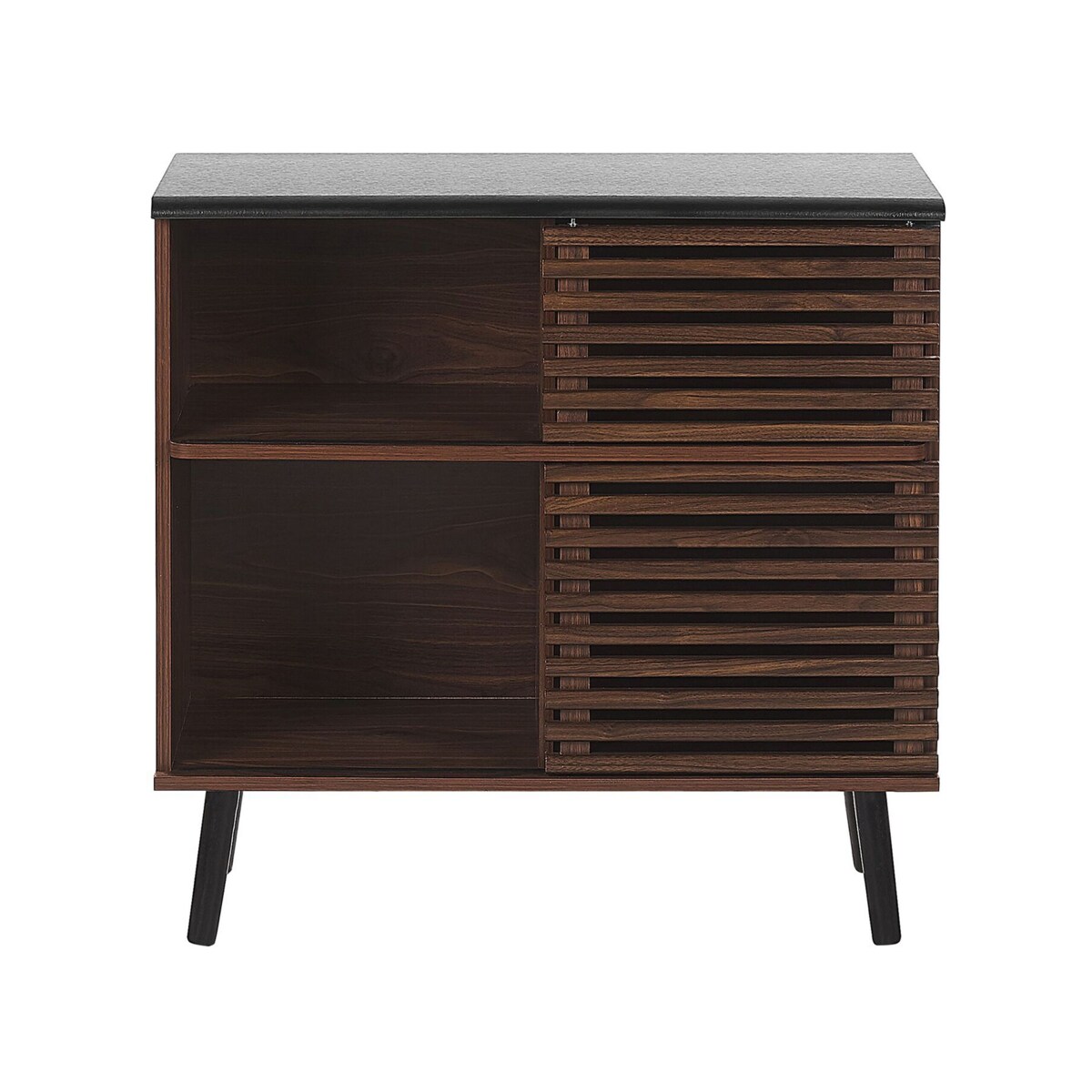 Szafka dwudrzwiowa ciemne drewno PERTH