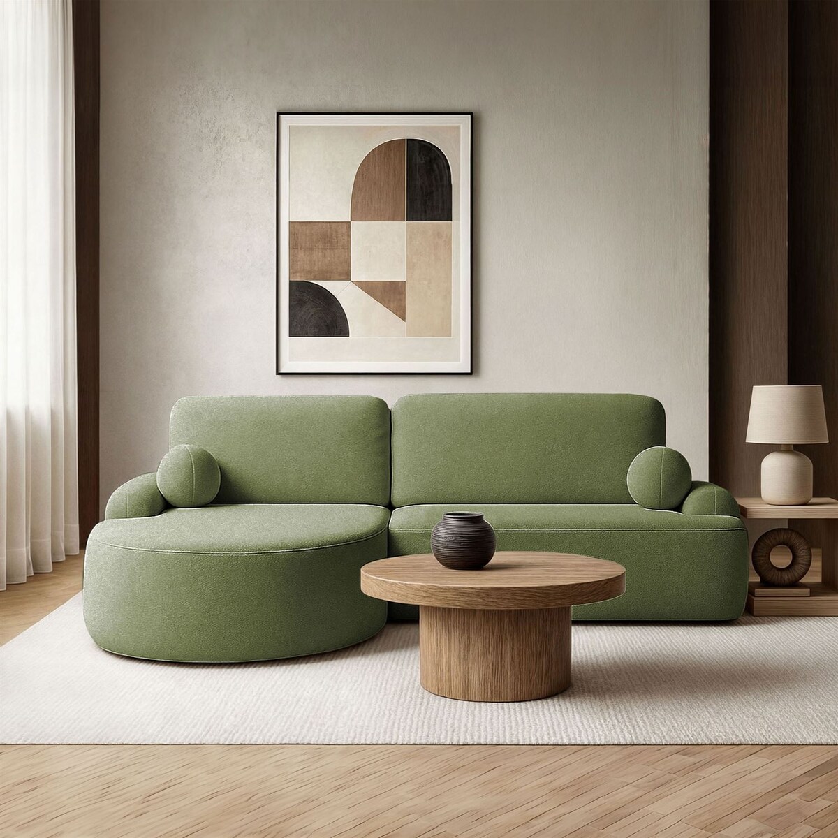 Zaokrąglony narożnik CLEO z funkcją spania, wersja lewa, Quelle 38