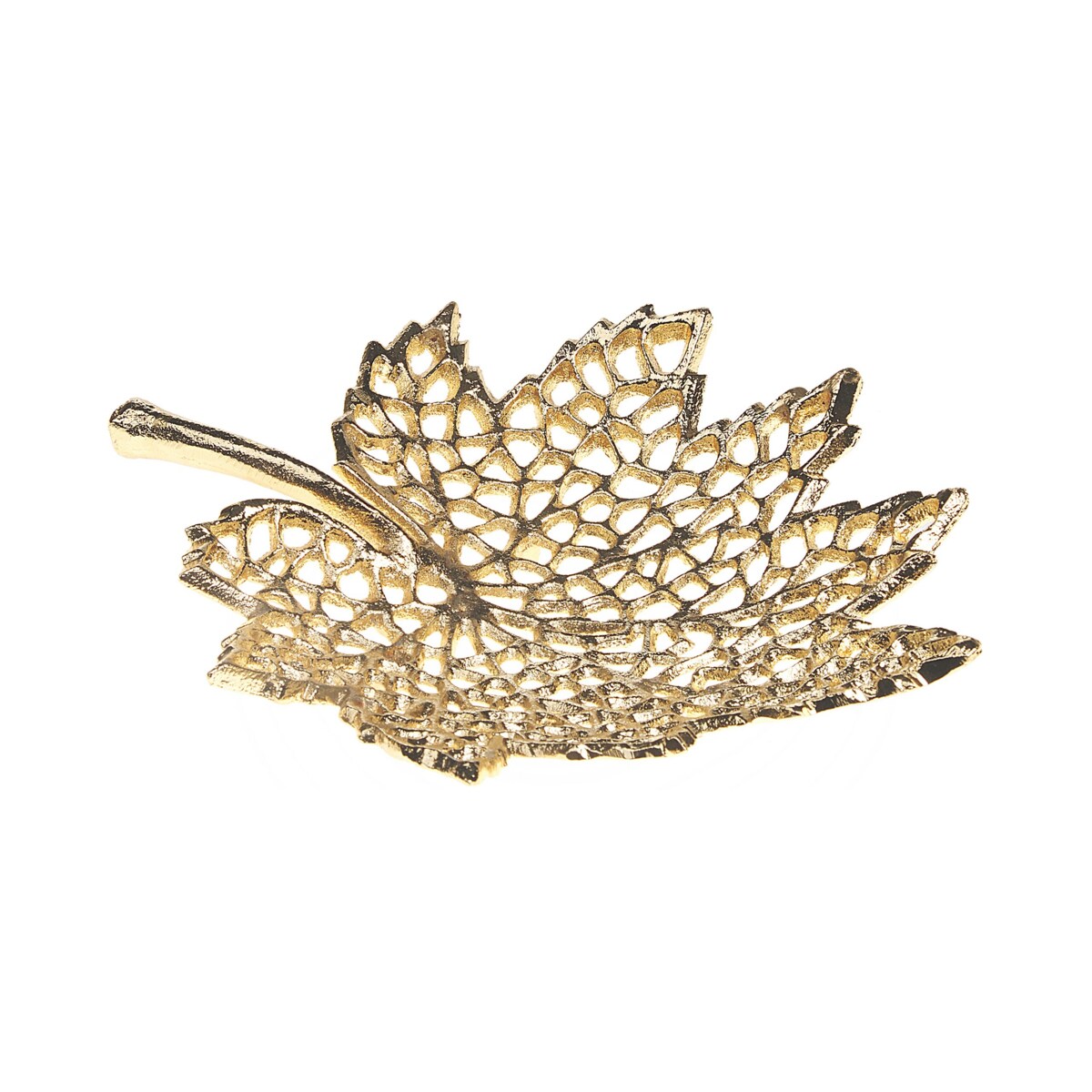 Zestaw 3 pater dekoracyjnych liść klonowy złoty PEMALI