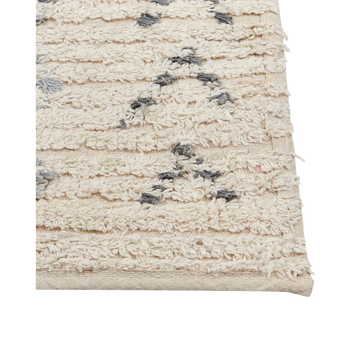 Dywan bawełniany 80 x 150 cm beżowy DISPUR