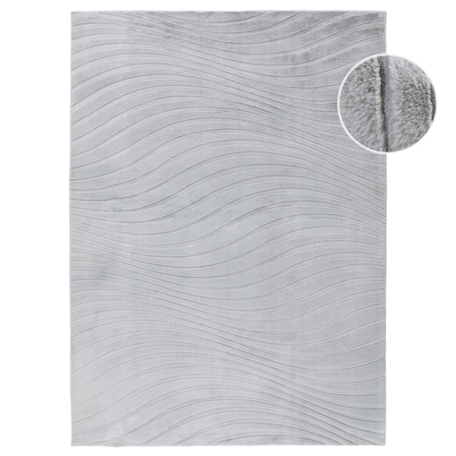 Dywan nowoczesny 3D, miękki Waving 5030 Szary 120x170