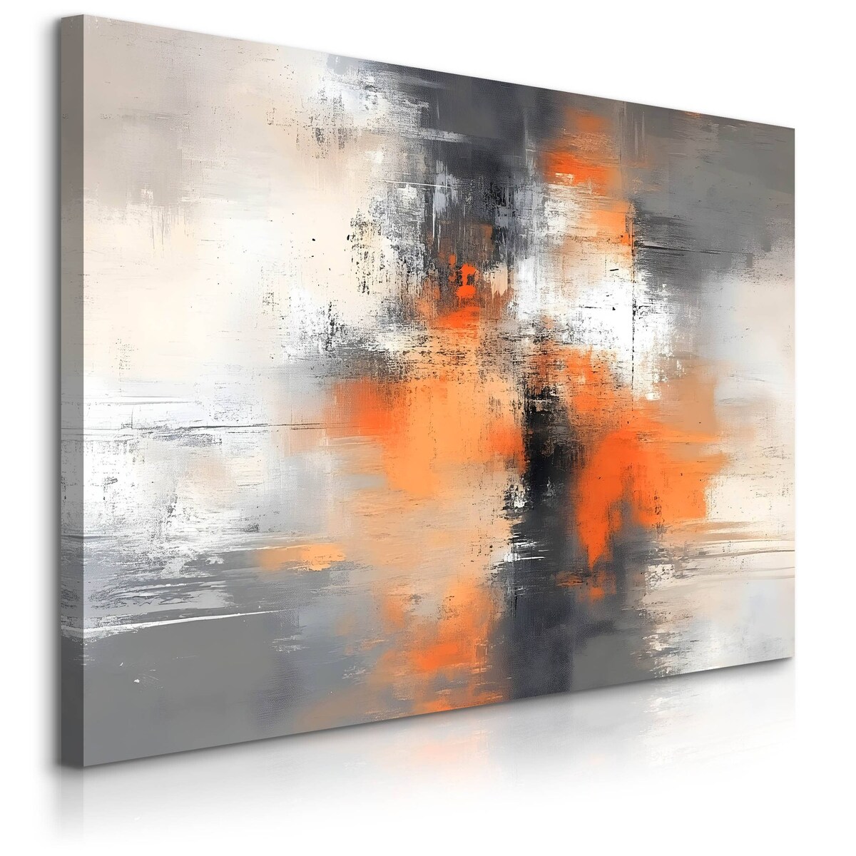 Obraz Ścienny Do Salonu Sypialni Pomarańczowa Abstrakcja Malarstwo 120x80cm