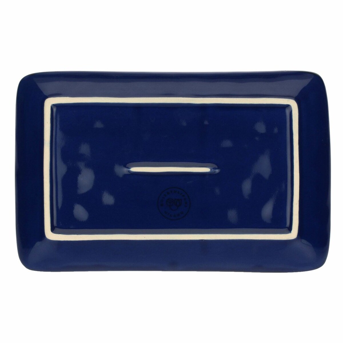 Zestaw 4 tac prostokątnych Concerto Blu Cobalto - Kobaltowy, 20 x 13 cm