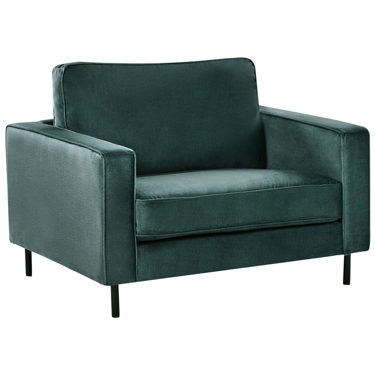 Komplet wypoczynkowy SAVALEN Welur Ciemnozielony dla 4 osób