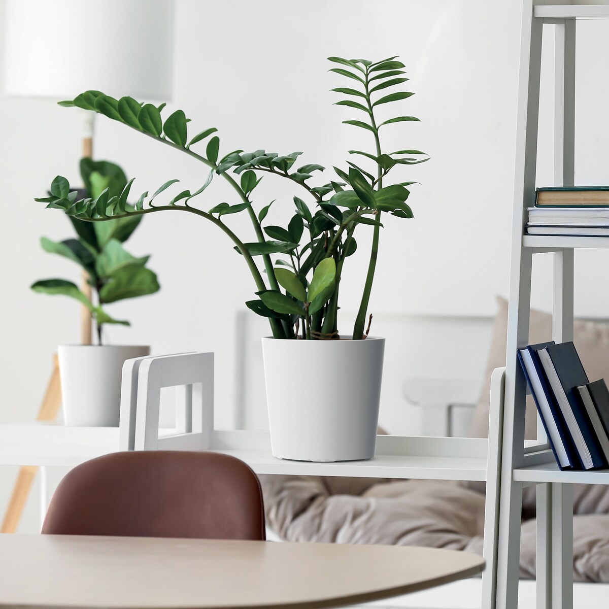 Doniczka Donica Ogrodowa 25 Cm Okrągła Na Taras Do Ogrodu Domu Biała