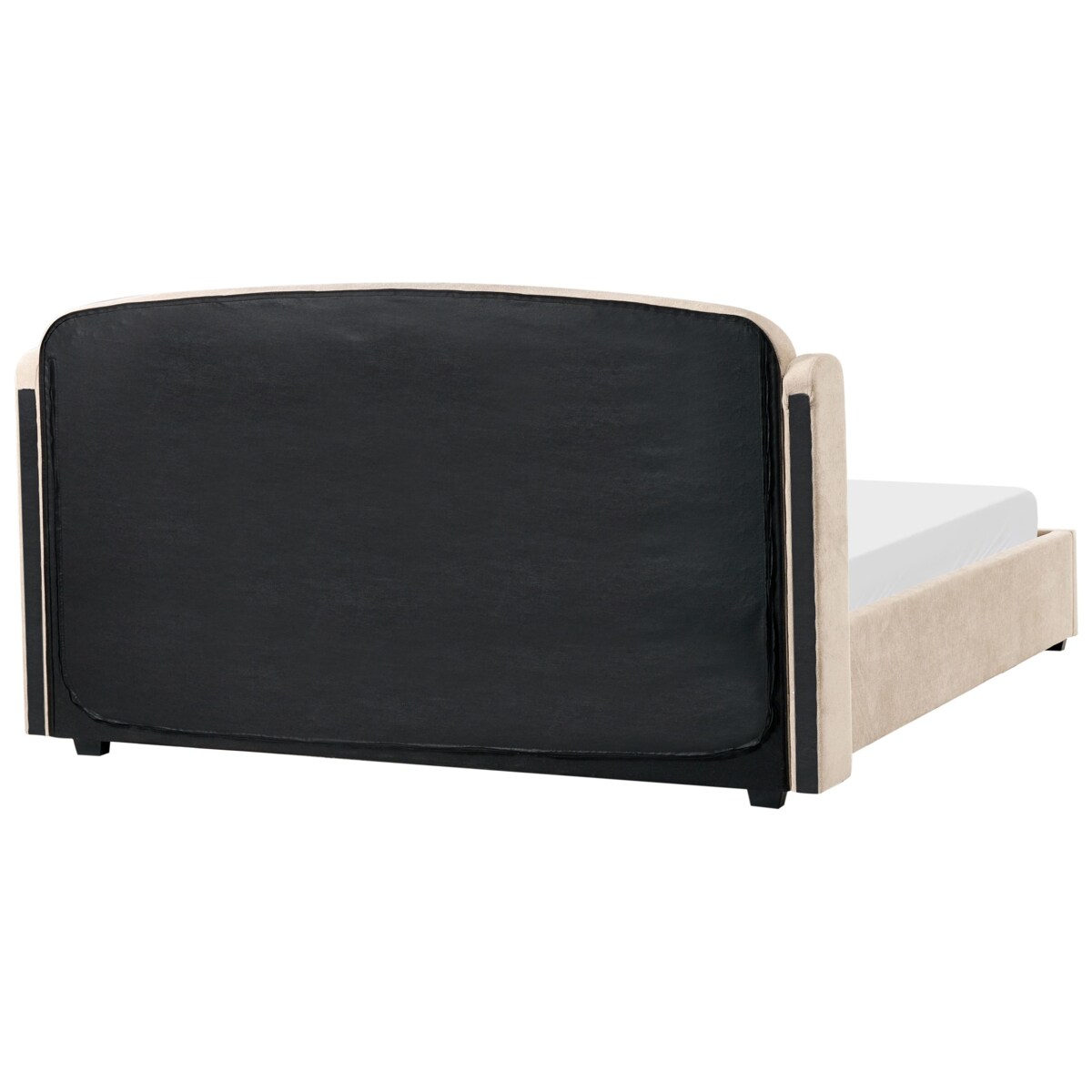 Łóżko z pojemnikiem BERNAY 180 x 200 cm Beżowoszary