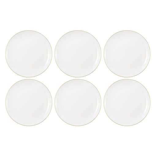 SELTMANN LIBERTY GOLDLINE Zestaw 6 talerzy do sałatek 22.5 cm