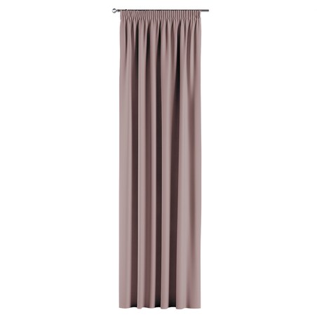 Zasłona na taśmie marszczącej 1 szt. 130x245 pudrowy róż