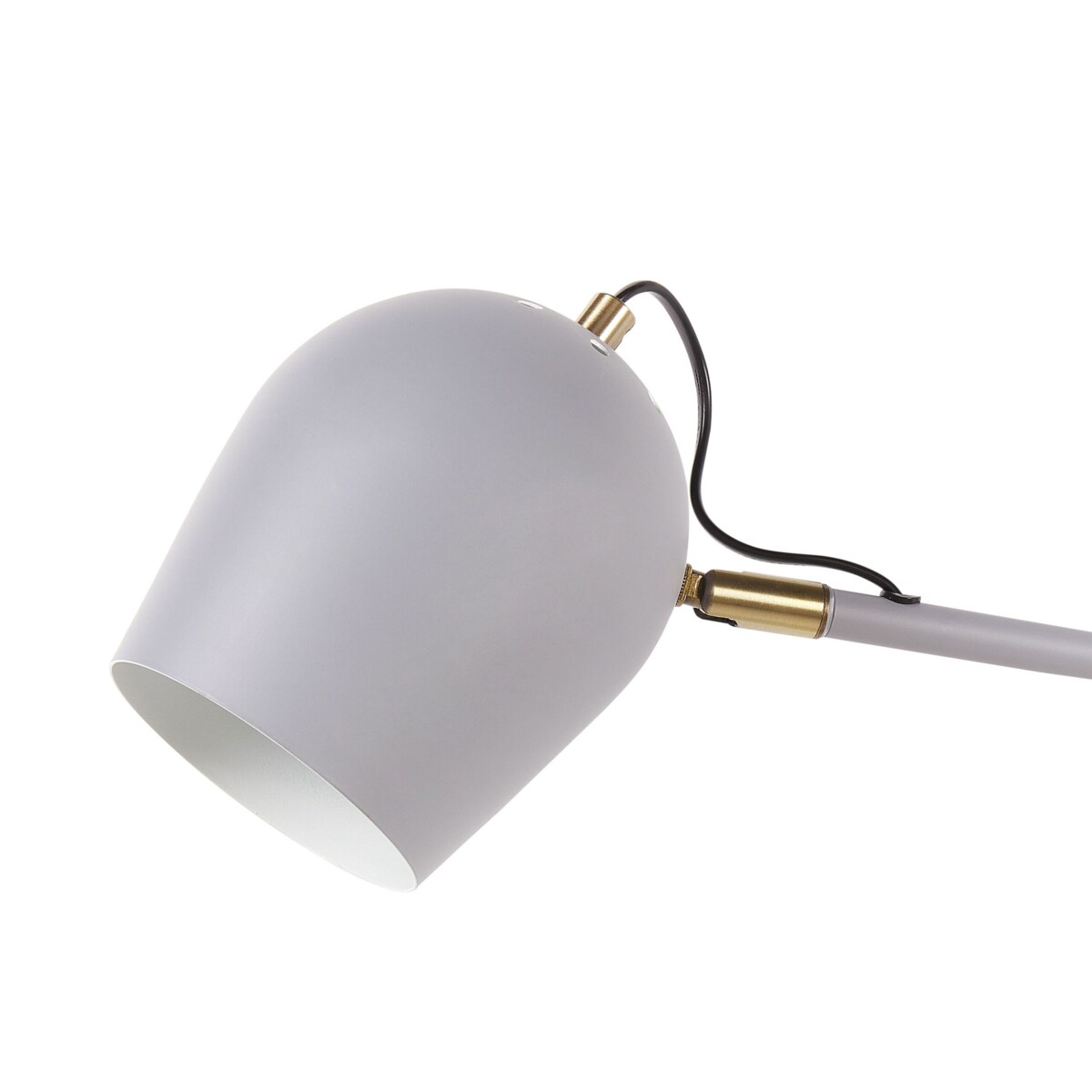 Lampa ścienna 2-punktowa metalowa jasnoszara ESTRELLA