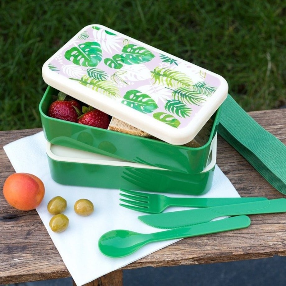 Lunchbox bento dla dzieci, Tropikalne Palmy, Rex London