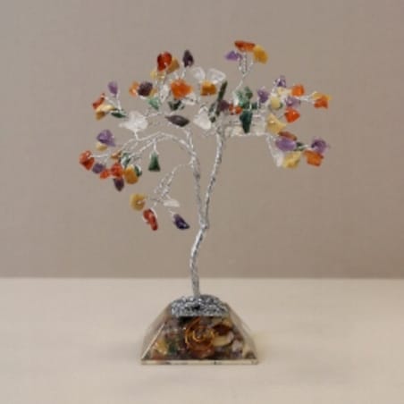 Drzewko SZCZĘŚCIA Z KAMIENIAMI NA prezent urodziny nowy dom box orgonit