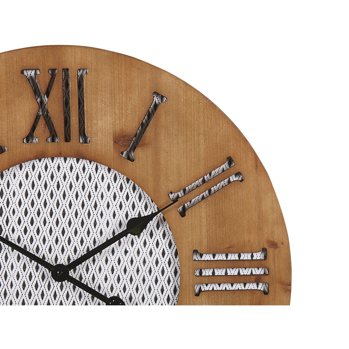 Zegar ścienny ø 60 cm ciemne drewno CUILCO