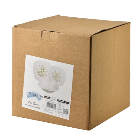 Komplet obiadowy 18-częściowy LEA BEIGE