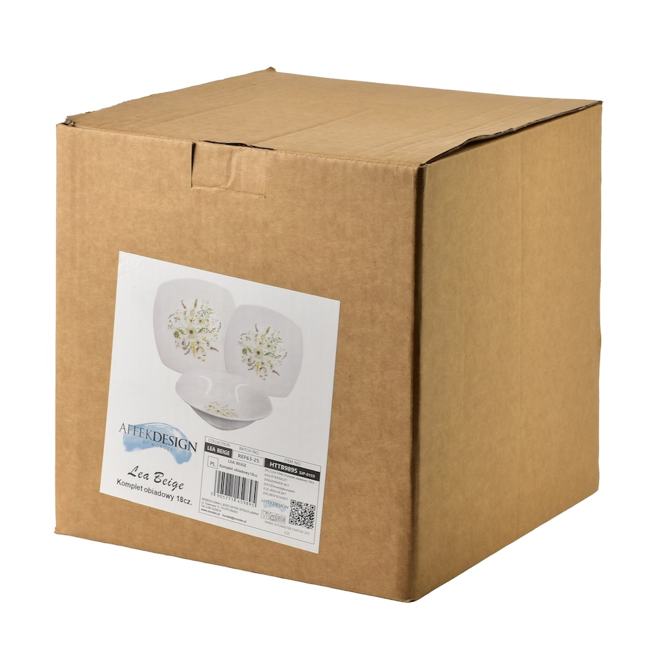 Komplet obiadowy 18-częściowy LEA BEIGE
