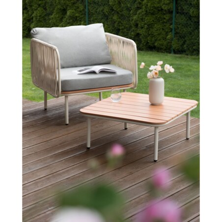 Krzesło ogrodowe Szary SENISE